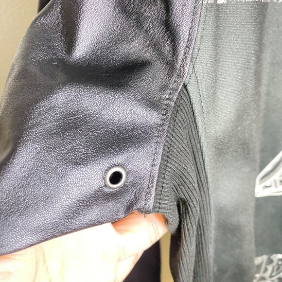 Entree LS Mens Black Sweater Size Small 100% Polyester Sweatshirt Jersey 45 - Picture 7 of 11